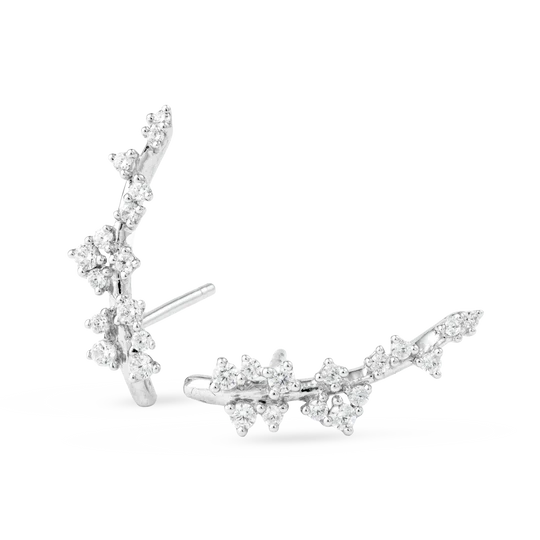 Colección White, Diamante 0.42 Ct, Trepadoras