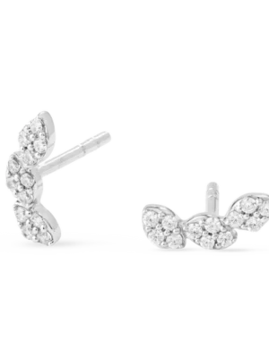 Colección Leaves And Crossed, Diamantes 0.20 Ct, Trepadoras