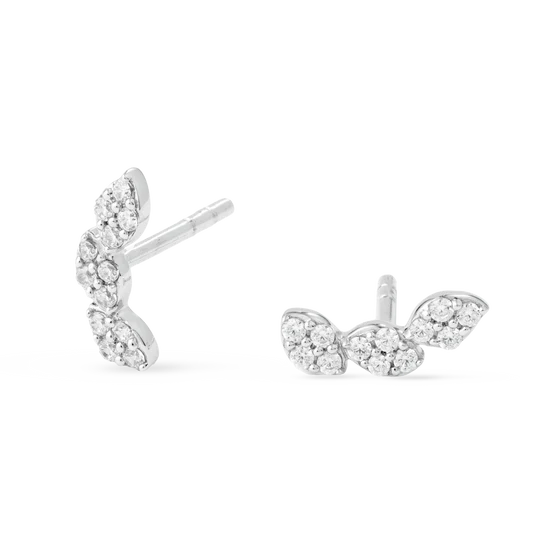 Colección Leaves And Crossed, Diamantes 0.20 Ct, Trepadoras