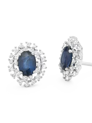 Colección Princess, Diamante 0.46 Ct, Zafiro, Botón