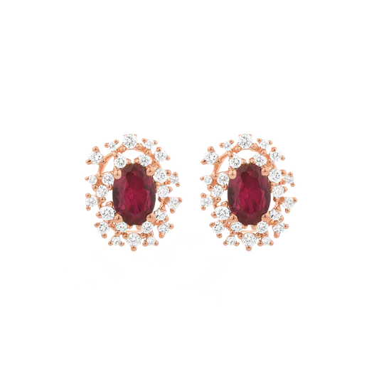 Colección Princess, Diamante 0.35 Ct, Rubi, Botón