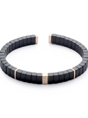 Colección Titanium Soul, Diamante 0.10 Ct, Onix, Titanio