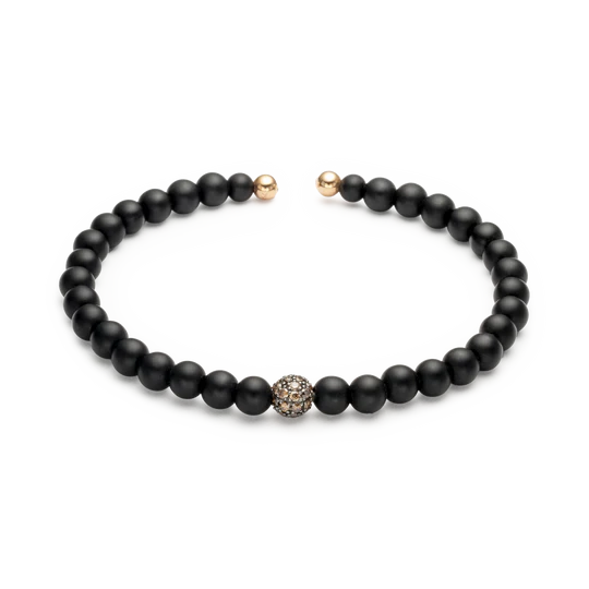 Colección Titamium Soul, Diamante Brown 0.41 Ct, Onix, Titanio