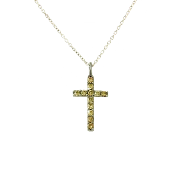 Colección Classics Crosses, Diamante brown 0.11 ct, cruces