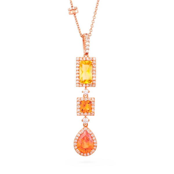 Colección Iconic, Diamante 0.44 ct, citrino y zafiro, diseñador