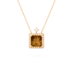 Colección Sunset, Diamante 0.20 Ct, Cuarzo Fume, Diseñador