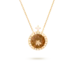 Colección Sunset, Diamante 0.19 Ct, Cuarzo Fume, Diseñador