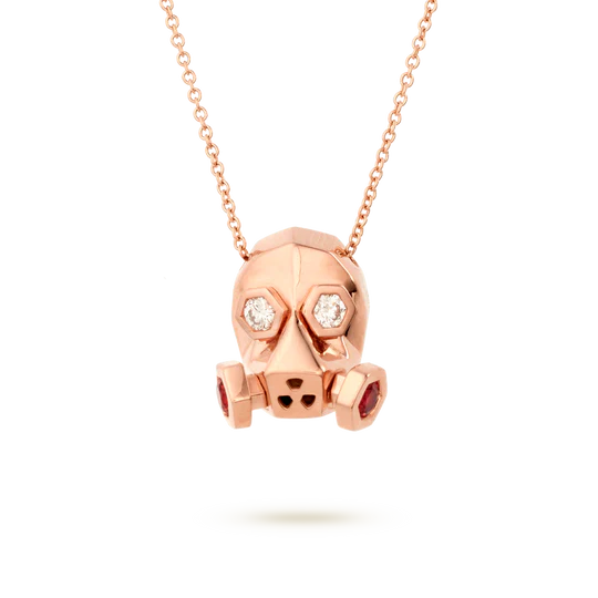 Colección Titanium Soul, Diamante 0.10 Ct, Zafiro, Calaveras