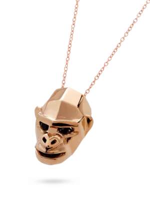 Colección Wolf Men Rings & Surf, Diamante Negro 0.03 Ct, Calaveras