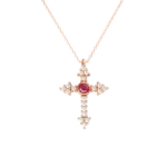 Colección Classics Crosses, Diamante 0.16 Ct, Rodolita, Cruces