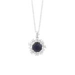 Colección Princess, Diamante 0.17 Ct, Zafiro, Botón