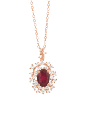 Colección Princess, Diamante 0.19 Ct, Rubi, Botón