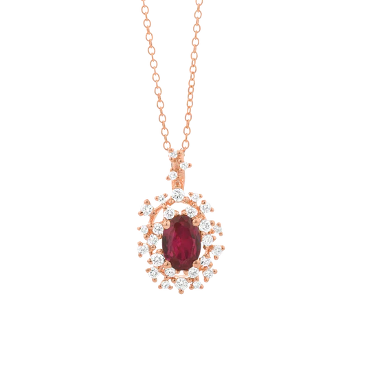 Colección Princess, Diamante 0.19 Ct, Rubi, Botón