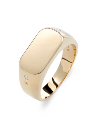 Colección Wolf Men Rings & Surf, Diamante 0.05 Ct, Sellos