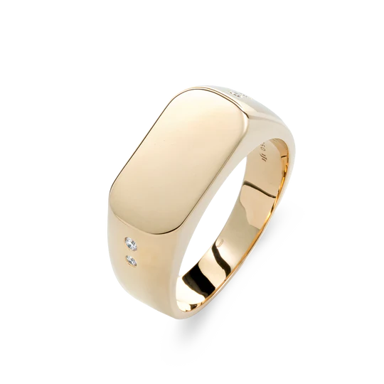 Colección Wolf Men Rings & Surf, Diamante 0.05 Ct, Sellos