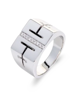 Colección Wolf Men RIngs & Surf, Diamante 0.20 Ct, Sellos