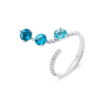 Colección Brave, Diamante 0.27 Ct, Topacio Sky, Topacio Y London Blue, Diseñador