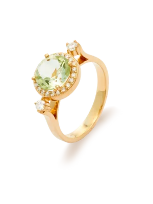 Colección Sunset, Diamante 0.22 Ct, Prasiolita, Diseñador