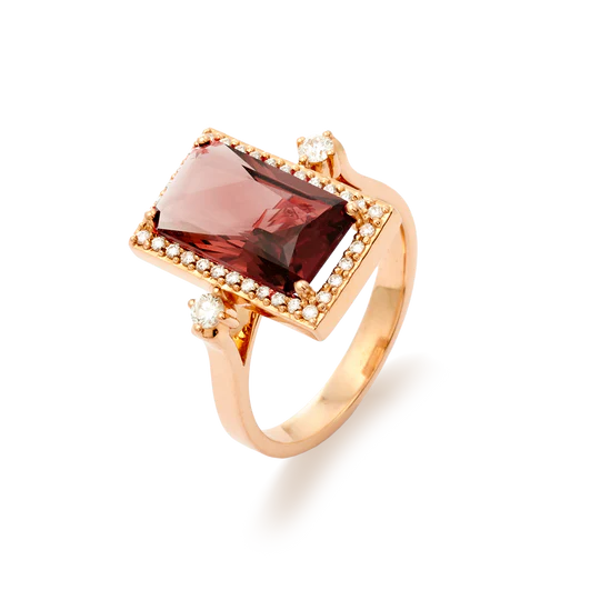 Colección Iconic, Diamante 0.27 Ct, Granate, Diseñador