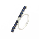 Colección Brave, Diamante 0.12 Ct, Zafiro, Diseñador