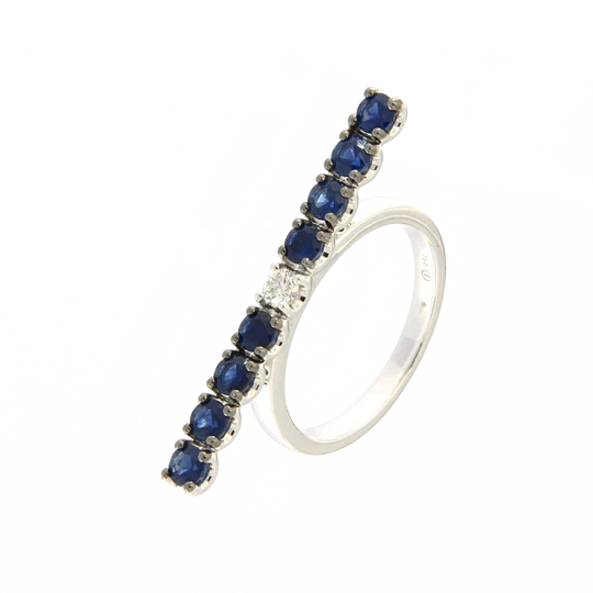 Colección Brave, Diamante 0.12 Ct, Zafiro, Diseñador