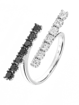 Colección Brave, Diamante 0.46 Ct Y Diamante Negro 0.46 Ct, Diseñador