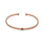 Colección Titanium Soul, Diamante Brown 0.12 Ct, Cuencas Pequeñas