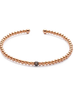 Colección Titanium Soul, Diamante Brown 0.12 Ct, Cuencas Pequeñas